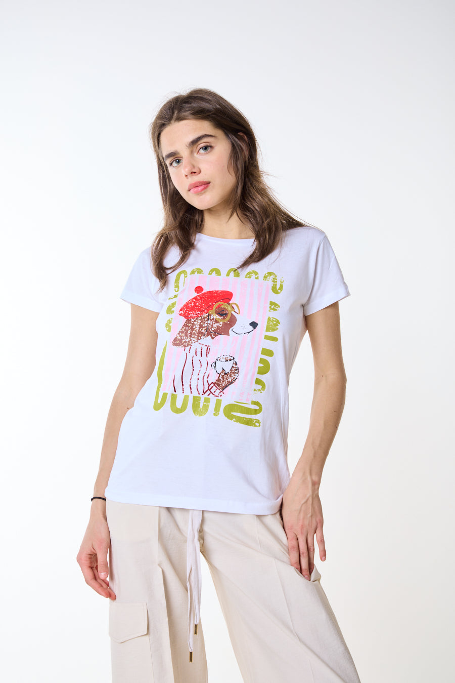 "DOG WITH HAT" T-SHIRT