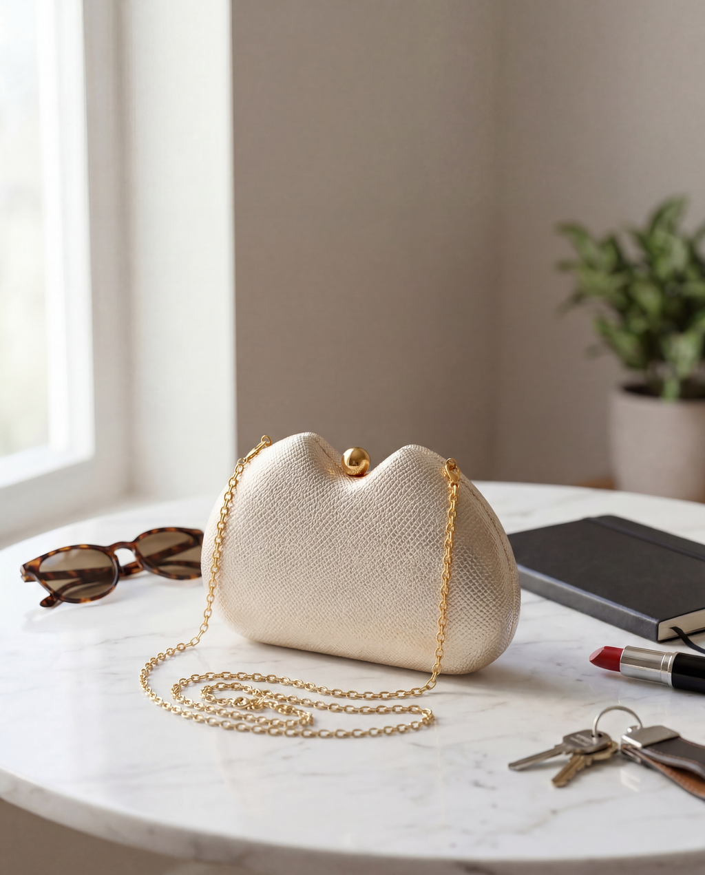 KAJA – elegantna večernja clutch torbica s teksturom