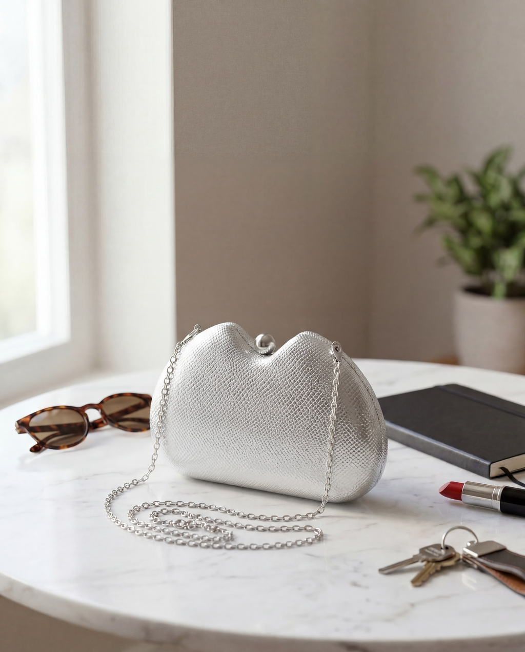 KAJA – elegantna večernja clutch torbica s teksturom