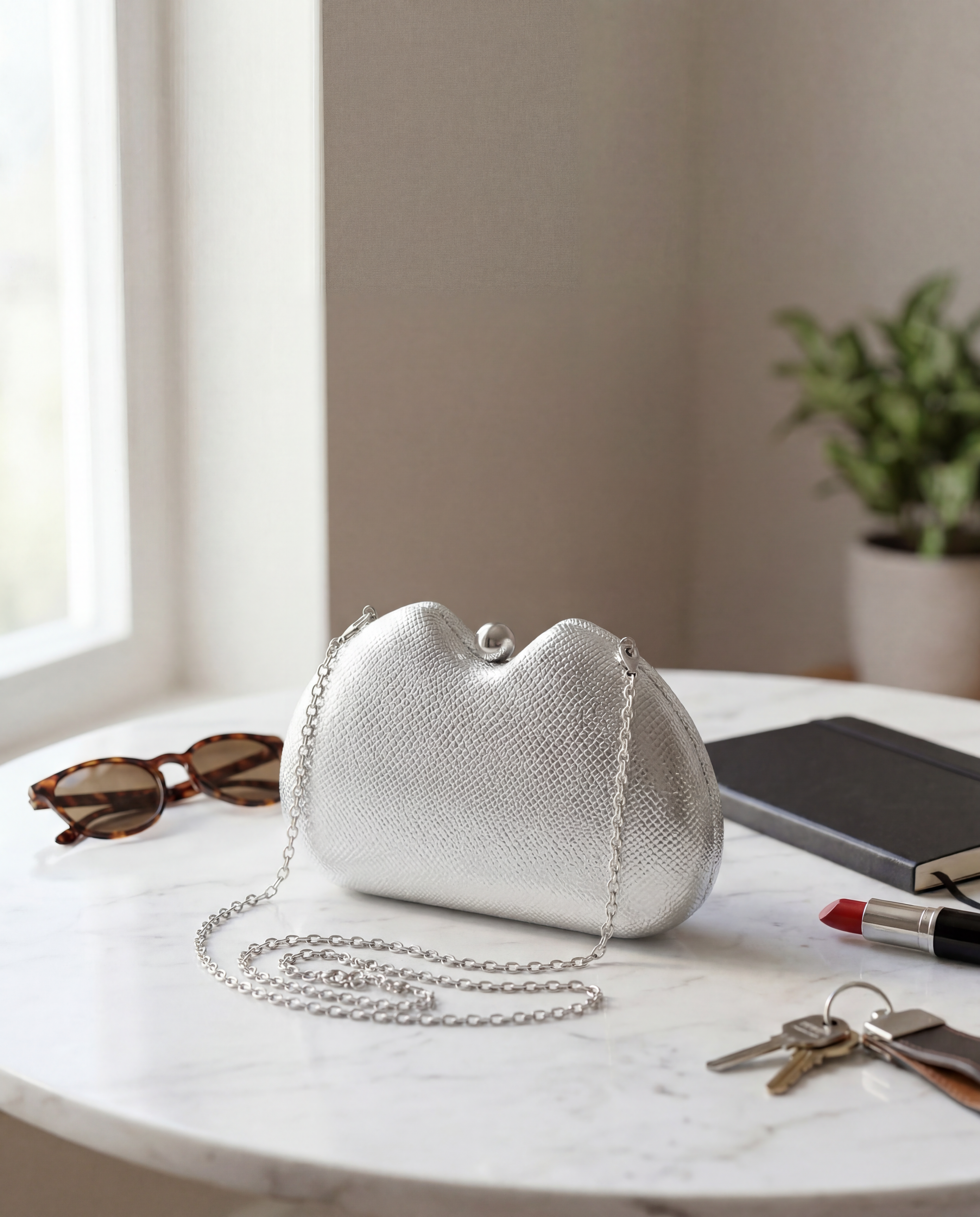 KAJA – elegantna večernja clutch torbica s teksturom